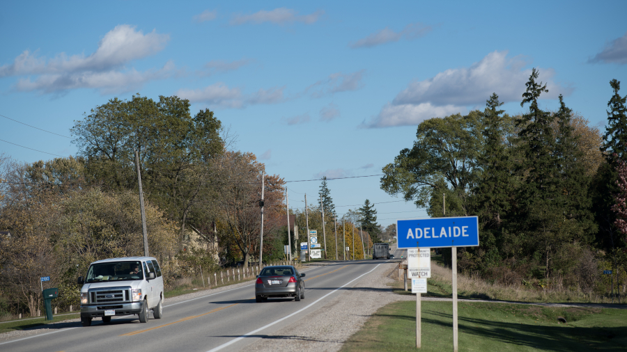 Adelaide Metcalfe road sign 