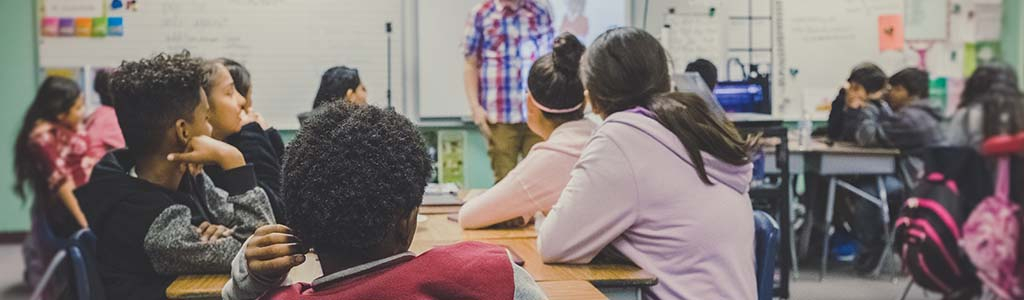 Kids in a classroom 